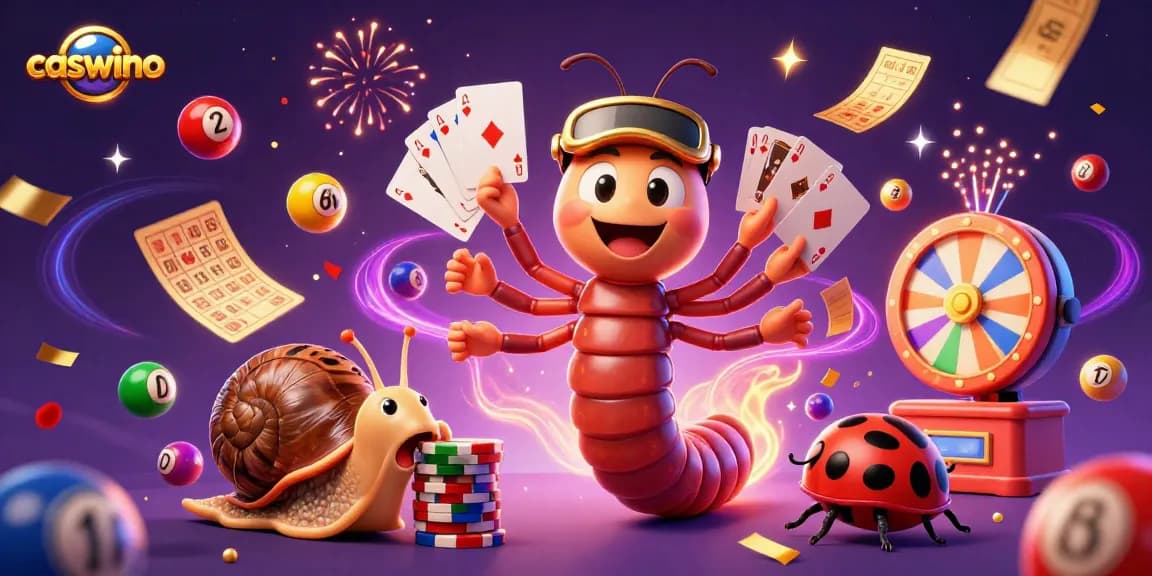 Experience thrilling gameplay at caswino with dynamic lottery balls, a cartoon dealer, and high-roller excitement.