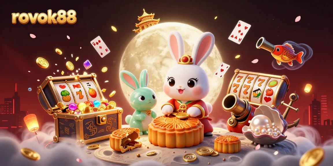 Rokok88 menghadirkan ilustrasi 3D hiburan kasino kaya visual detail dengan simbol jackpot dan karakter unik.