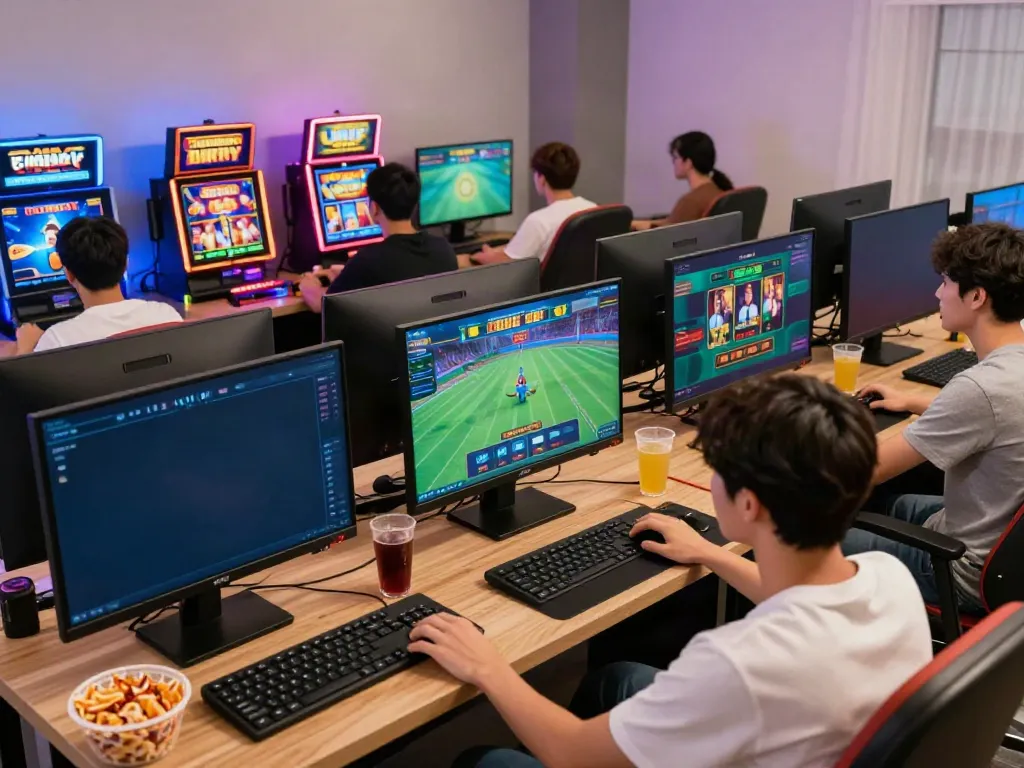 Players enjoying an immersive qqmacan online gaming experience with vibrant graphics.