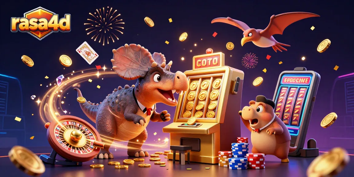 Rasa4D menghadirkan jackpot besar dengan slot machine yang penuh koin emas dan fitur menarik.