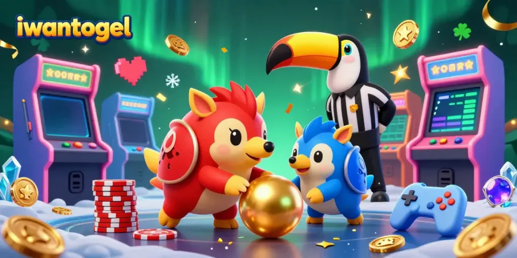 Experience excitement with iwantogel as rival pangolins playfully bowl through poker chips in a vibrant casino setting.