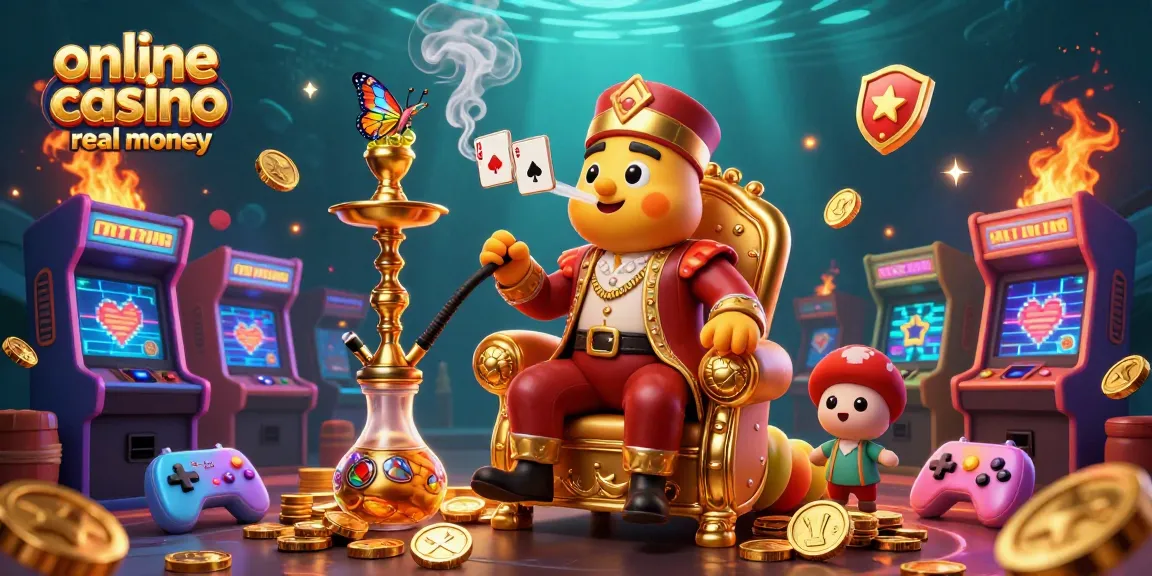 Engaging scene of online casino australia real money showcasing a whimsical caterpillar master amidst casino-themed elements.