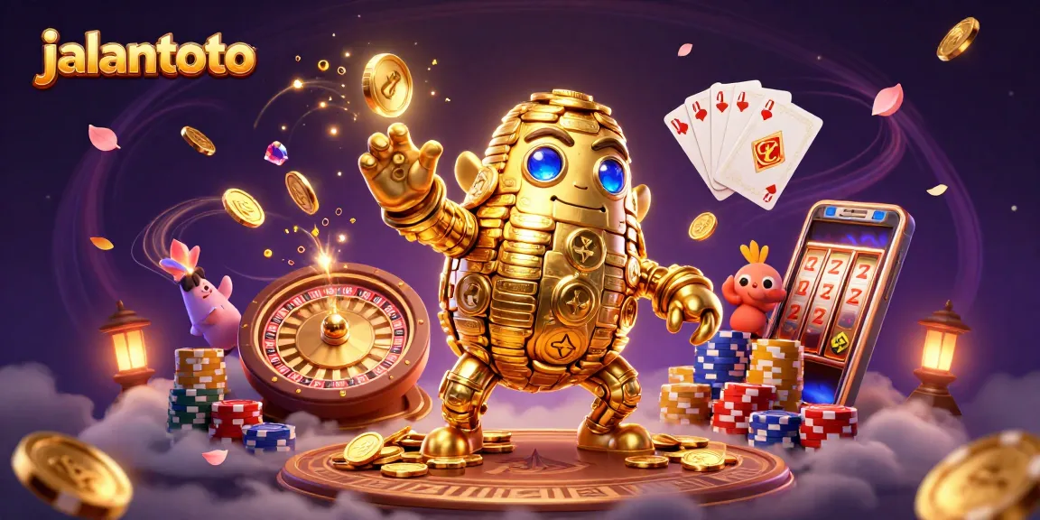 Jalantoto menghadirkan pengalaman bermain togel online yang menyenangkan dan aman, dikelilingi oleh koin emas dan permainan menarik.