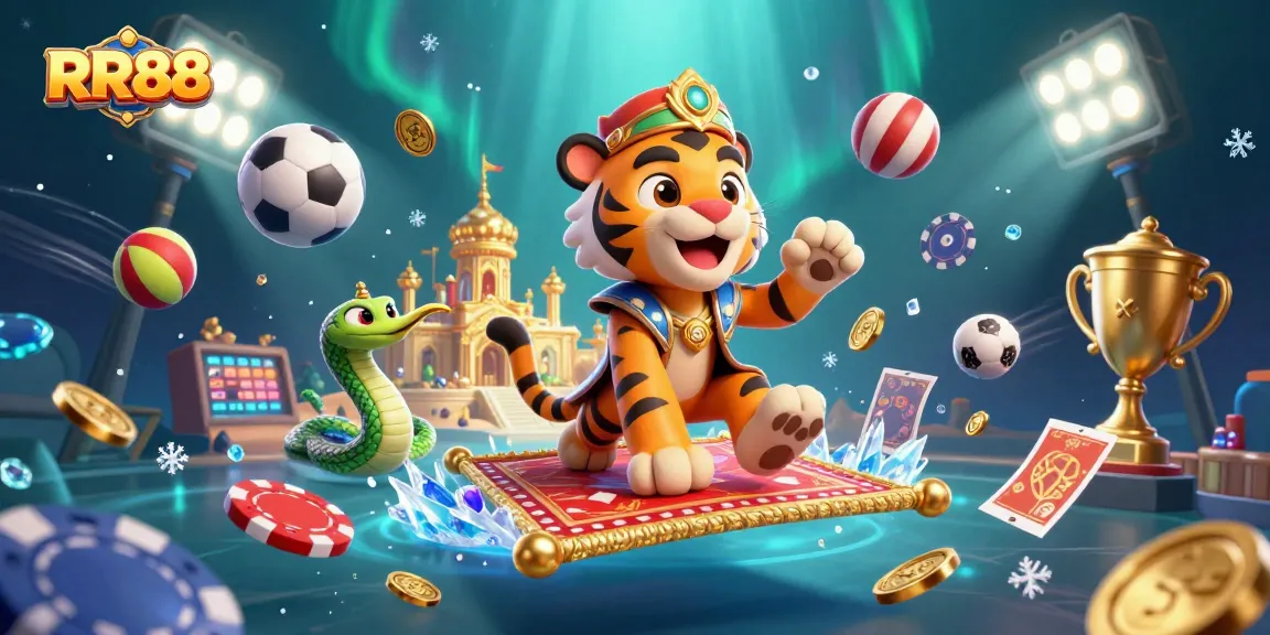 Explore RR88's vibrant casino adventure with high-stakes action, golden treasures, and dynamic gameplay elements.