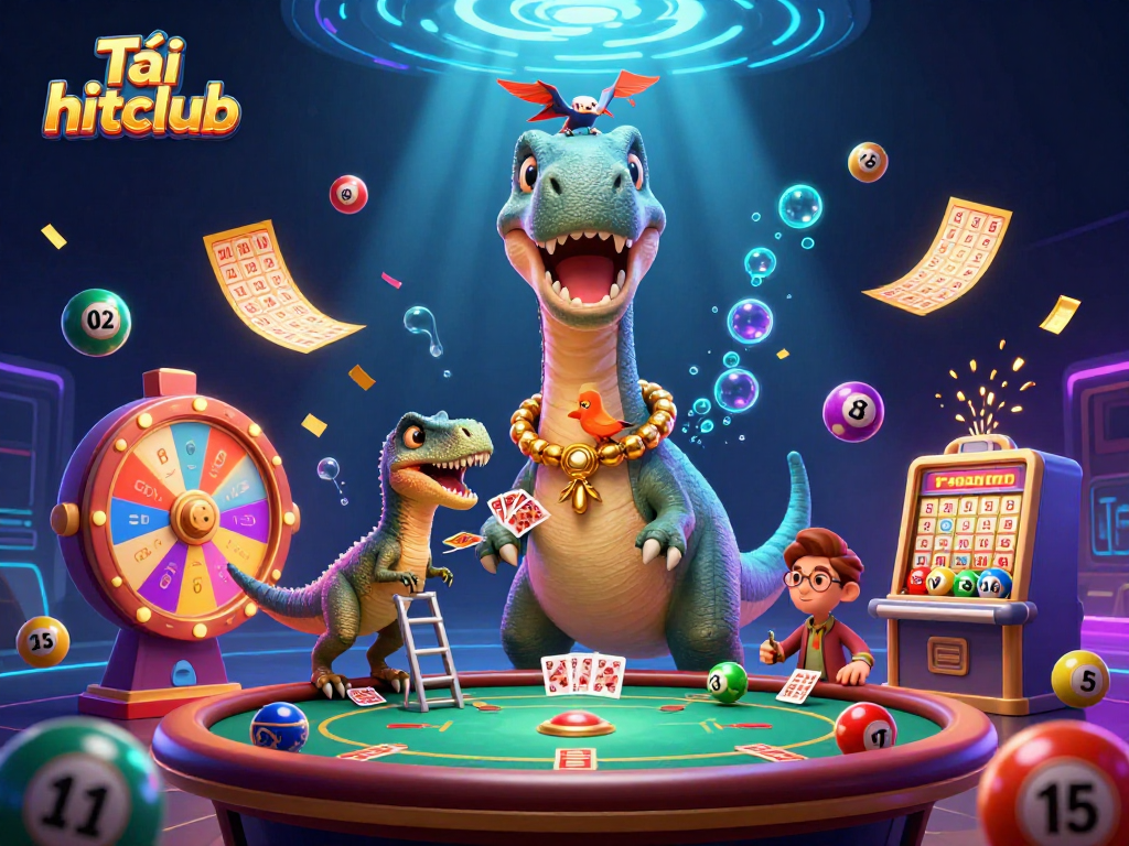 Experience excitement at Tải hitclub with vibrant casino action featuring cute characters and colorful games.