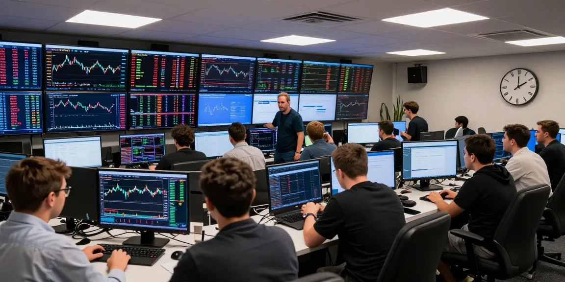 На криптовалютной бирже BitMEX трейдеры активно обсуждают рынок и анализируют графики, создавая энергичную атмосферу торговли.
