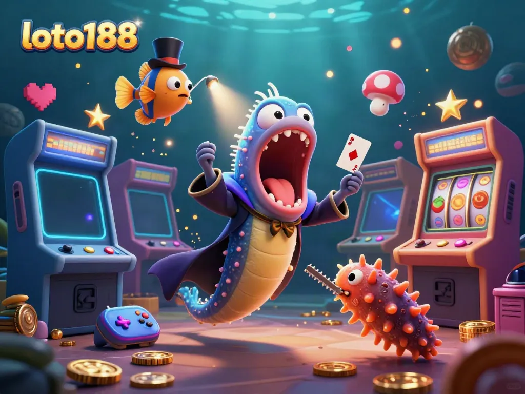 Engage in exciting magic tricks at loto188 with vibrant underwater casino art.