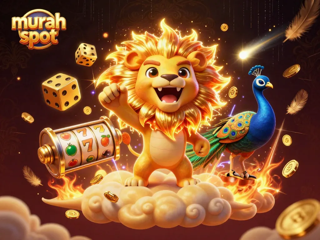 Mainkan murah slot dengan simbol emas dan dadu eksklusif dalam grafik menarik.
