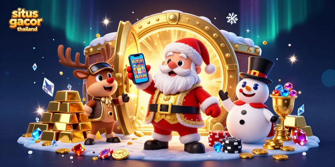 Experience the excitement of situs gacor thailand with vibrant characters and jackpot slots in a dynamic casino scene.