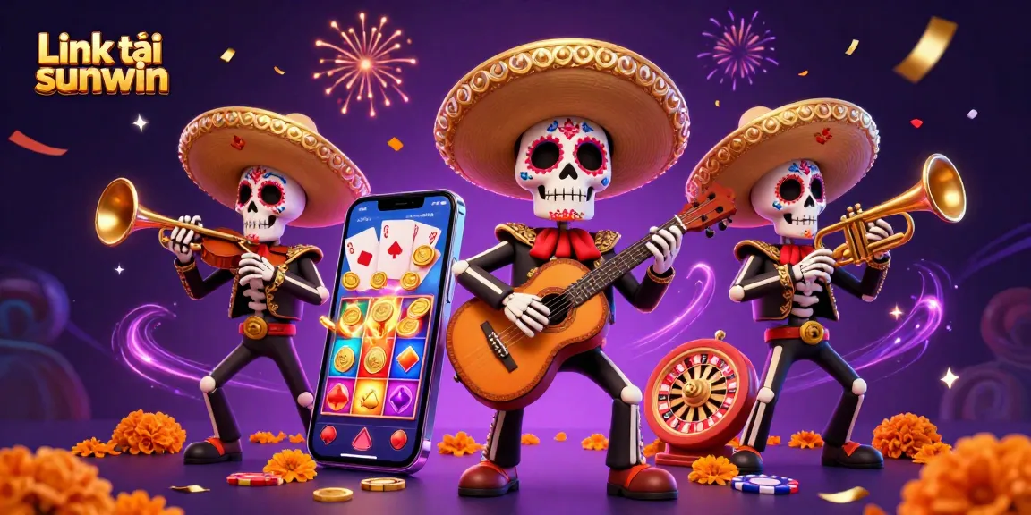 Experience thrilling action with Link tải sunwin through vibrant 3D casino character illustrations.