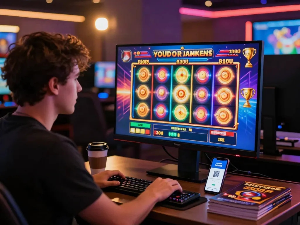 Player engaged in a thrilling slot game experience with vibrant graphics.