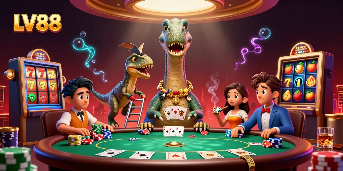 Engage with LV88's vibrant casino experience featuring dynamic characters and gambling elements