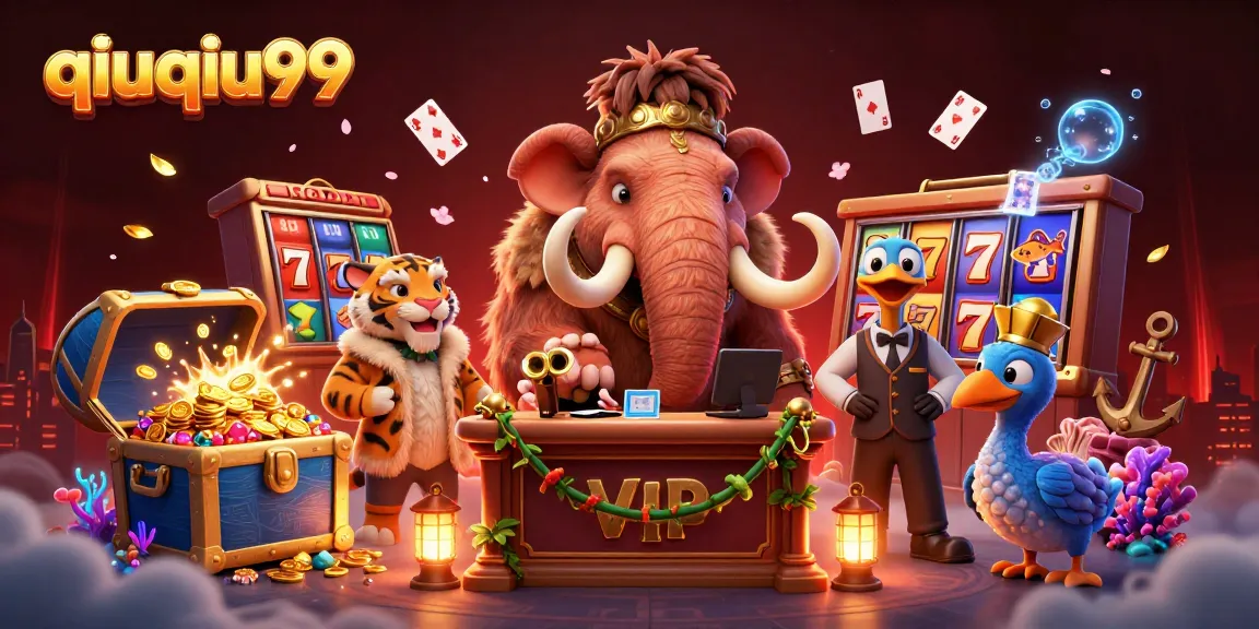 Experience exciting gameplay at qiuqiu99 with a vibrant casino atmosphere featuring lively characters.