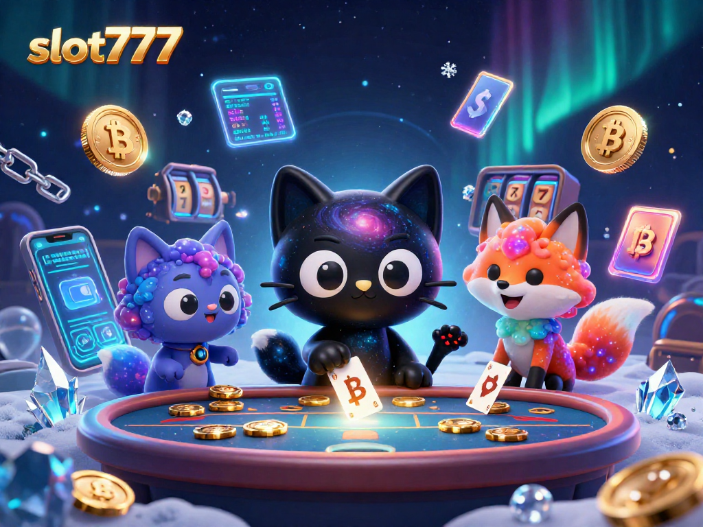 Menangkan permainan slot777 dengan grafis luar biasa di kasino menarik kami dengan kucing lubang hitam dan teman fox nebula.