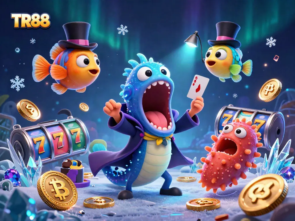 Engage in the excitement of casino magic with TR88 as mythical sea creatures perform stunning card tricks.