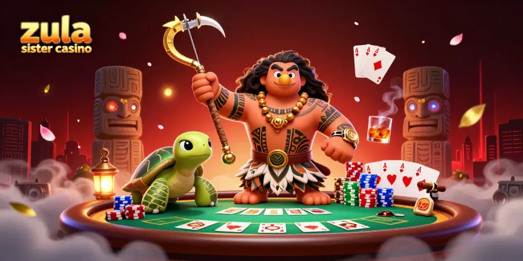 Experience the excitement of zula sister casino with thrilling poker action and vibrant characters.