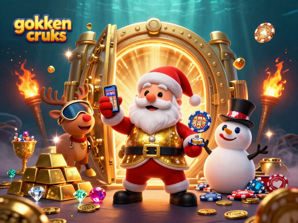 Gokken tanpa cruks sambil bermain slot jackpot di kasino melimpah harta.
