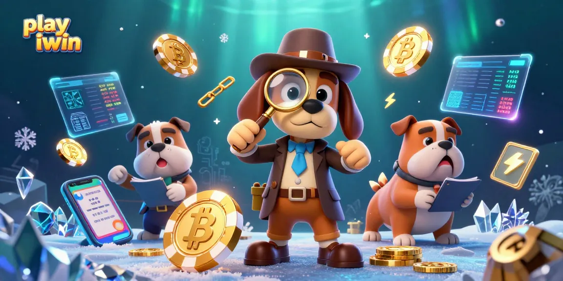 Play iwin by exploring treasure clues in this vibrant casino-themed 3D illustration.
