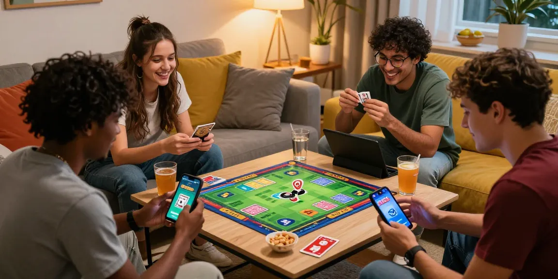 Friends enjoying a card game on the 3 Patti Vegas app, Click to install and join the excitement.