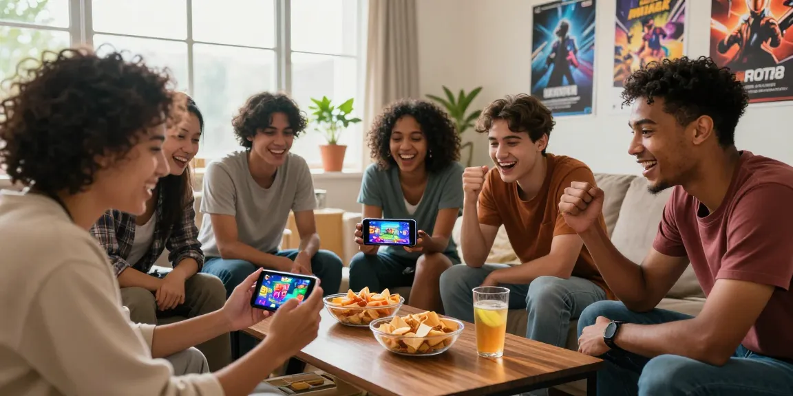 Play for free with friends in a vibrant gaming scene featuring the 3 Patti World app, snacks, and excitement.