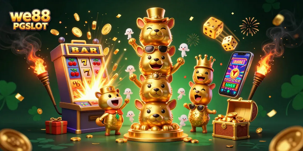 ปั่นสล็อตเร88 PGSLOT ในงานฉลองเงินรางวัลจากสล็อตแมชชีนและเหรียญทองมากมาย
