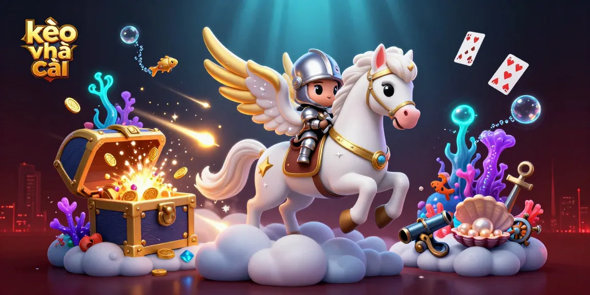 Engage with kèo nhà cái while witnessing a captivating dynamic scene featuring a celestial horse and knight!