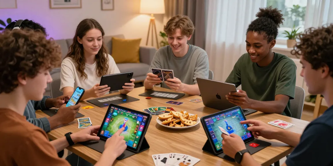Exciting online game session with players enjoying card games in a cozy environment, showcasing vibrant graphics and community.