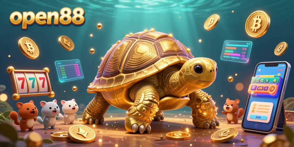 Join the excitement at open88 where a colossal golden tortoise game awaits, full of vibrant slot elements.