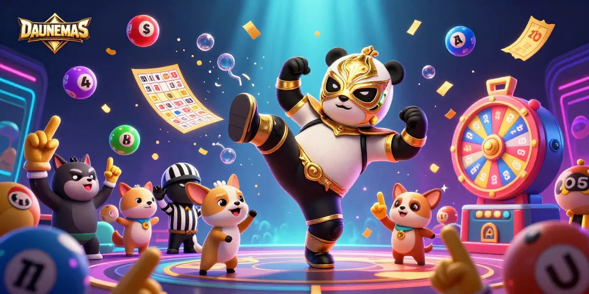 Experience thrilling games at DAUNEMAS with a vibrant illustration of action-packed fun and excitement.
