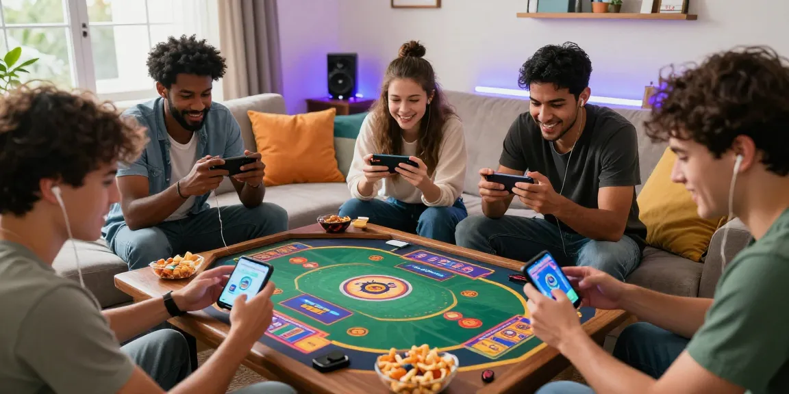 Players enjoying the 3Patti Loot APK at home, showcasing excitement and interaction, visit site for gaming opportunities.