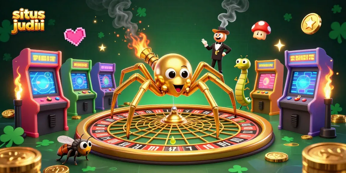 Place bets confidently at situs judi bola with a golden roulette web scene depicting gamblers' excitement.