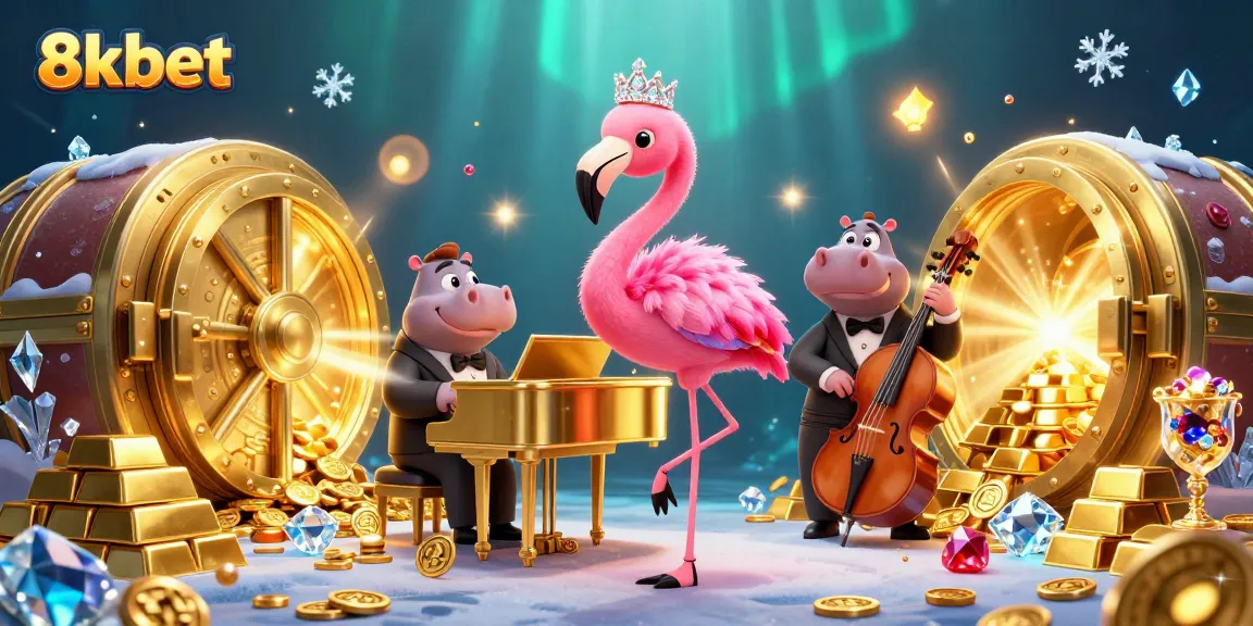 Experience vibrant casino excitement with 8xbet as a flamingo singer and hippo bassist perform