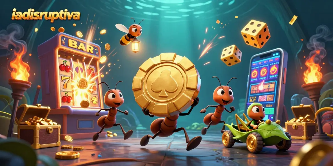 Ikuti aksi tim semut dalam mencuri chip poker emas di iadisruptiva untuk meraih jackpot!