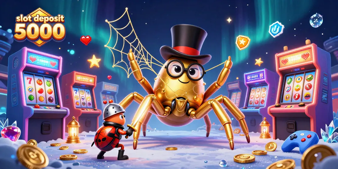Experience thrilling action in slots with a vibrant scene showcasing the slot deposit 5000.